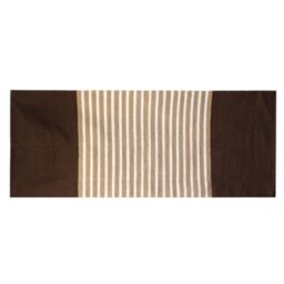Indian Cotton Rug Dark Brown Beige for Home Yoga - Dark Brown - thumbnail 5
