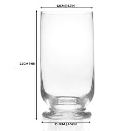 Tall Glass Storm Lantern Candle Holder - Clear - thumbnail 2