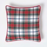 Cotton Macduff Tartan Cushion Cover - Red / 45cm - image 1