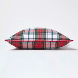 Cotton Macduff Tartan Cushion Cover - Red / 45cm - thumbnail 3