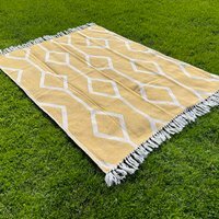 Santos Recycled Cotton Throw - Yellow
