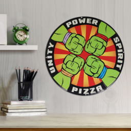 Teenage Mutant Ninja Turtles Pizza Power Tin Sign - Multi - thumbnail 2