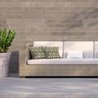 Abstract geometric ornament Outdoor Cushion - Green - thumbnail 1