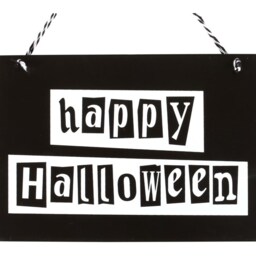 Eerie Edge Halloween Hanging Sign - Black - thumbnail 5