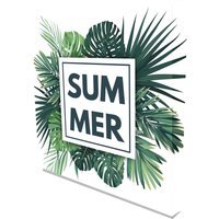 'Tropical Green California' Graphic Art on Canvas - Green / 51cm / 77cm - image 1