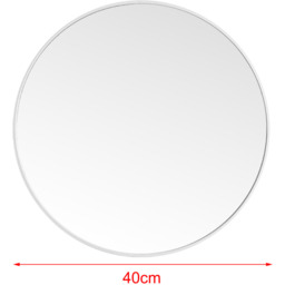 Nordic Hanging Makeup Round Wall Mirror - White / 40cm - thumbnail 3