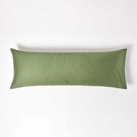Organic Egyptian Cotton Pillowcase, Body Size - Moss Green - thumbnail 1