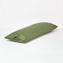 Organic Egyptian Cotton Pillowcase, Body Size - Moss Green - thumbnail 3