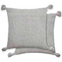 Herringbone Cushion Cover - Grey