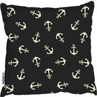 Anchors black Cushion - Black / 60cm