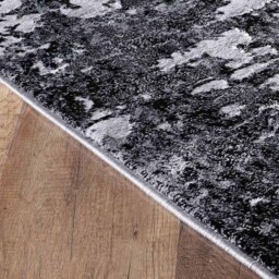 Serenity Modern Abstract Lines Contemporary Area Rugs - Black / 120x170 cm Rectangle - thumbnail 4