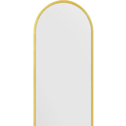 The Arcus Gold Framed Arched Leaner Wall Mirror - Gold - thumbnail 3