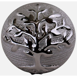 Tree of Life Ornament Ceramic Paper Weight - Silver - thumbnail 2