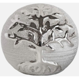 Tree of Life Ornament Ceramic Paper Weight - Silver - thumbnail 3