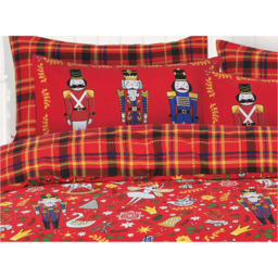 Rich Cotton Festive Nutcracker Red Duvet Set - Red / King - thumbnail 3