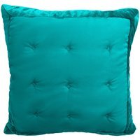 Modern Velvet Edge Cushion - Teal