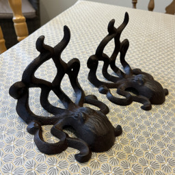 Cast Iron Octopus Decorative Bookends (Set of 2) - Bronze - thumbnail 4
