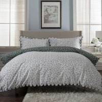 Ashling Garden 100% Cotton Duvet Set - Green