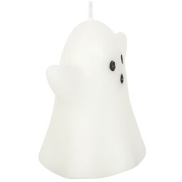 Unscented Ghost Shape Candle - White - thumbnail 3