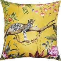 Jungle Leopard Outdoor Cushion Cover - Gold - thumbnail 1