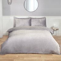 Selena Velvet Duvet Set - Grey / Double - thumbnail 1