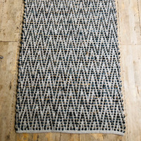 Grey Leather Jute Rug 75CM X 135CM - Grey - thumbnail 1