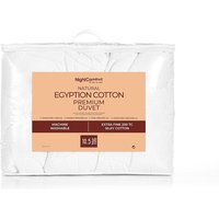 10.5 Tog Egyptian Cotton Fabric Luxury Hotel Quality Duvet - White / Super King size - image 1