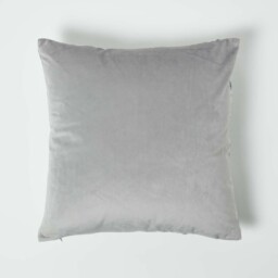 Floral Garden Green Velvet Cushion 46 x 46 cm - Green - thumbnail 2