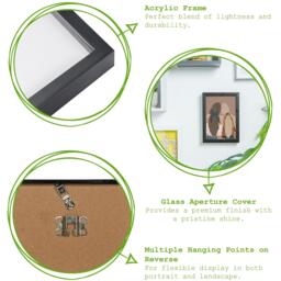 "Photo Frames with White A4 Mount - A3 (12"" x 17"") - Pack of 5 - White" - thumbnail 2