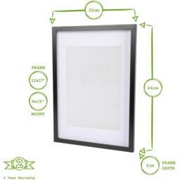 "Photo Frames with White A4 Mount - A3 (12"" x 17"") - Pack of 5 - White" - thumbnail 3