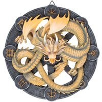 Imbolc Dragon Wall Art by Anne Stokes - Yellow - image 1