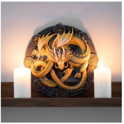 Imbolc Dragon Wall Art by Anne Stokes - Yellow - thumbnail 4