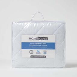Quilted Waterproof Mattress Protector - White / Superking - thumbnail 3