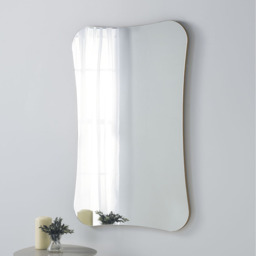 Barnsbury Curved Gold Organic Mirror - Gold / 80cm - thumbnail 2