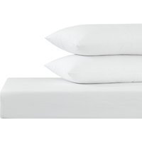 Cooling Cotton Sheet and Pillowcase Set - White / Double