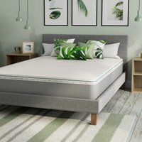 Summerby Sleep Anti Slip Memory Foam Mattress Topper Deluxe - White / King