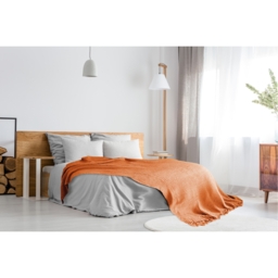 Honeycomb Throw - Orange / 178cm / 254cm - thumbnail 5