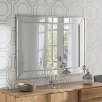 Angled Wall Mirror Champagne - Silver / 95cm