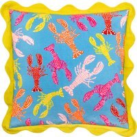 Crustaceans Scalloped Cushion - Aqua / Polyester - image 1