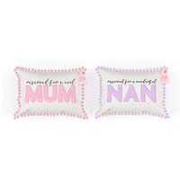 Mother's Day Cushion Throw Pillow with Removable Cover Gifts for Mum - Multicolour