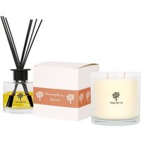 Soy Wax Scented Candle and Diffuser Set - 400g - Pumpkin Spice