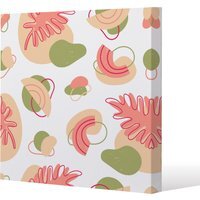 botanical elements with line art Canvas Print - Pink / 77cm - thumbnail 1