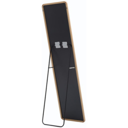 Mirror with Modern Rectangular Metal Frame - Gold - thumbnail 3