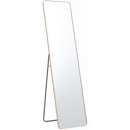 Mirror with Modern Rectangular Metal Frame - Gold - thumbnail 5
