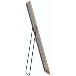 Mirror with Modern Rectangular Metal Frame - Gold - thumbnail 4