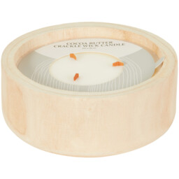 Cocoa Butter Wooden Candle  - Cream - thumbnail 2