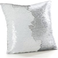 Mermaid Sequins Fun Cushion - White