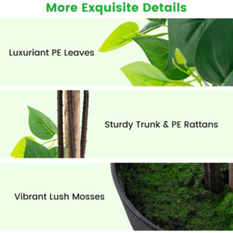 Artificial Hydrangea Tree Fake Potted Silk Tree - Green - thumbnail 4