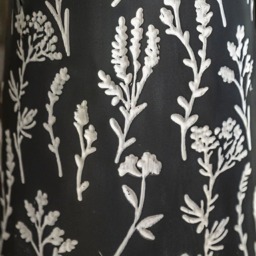 Elegant Iron Floral Floor Vase (Large) - Grey - thumbnail 3