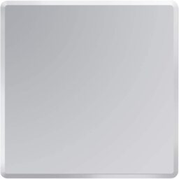 Trafalgar Frameless Square Large Wall Mounted Bathroom Mirror - Glass / 60cm - thumbnail 3